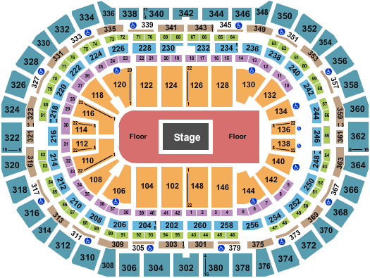 Ball Arena Linkin Park Seating Chart